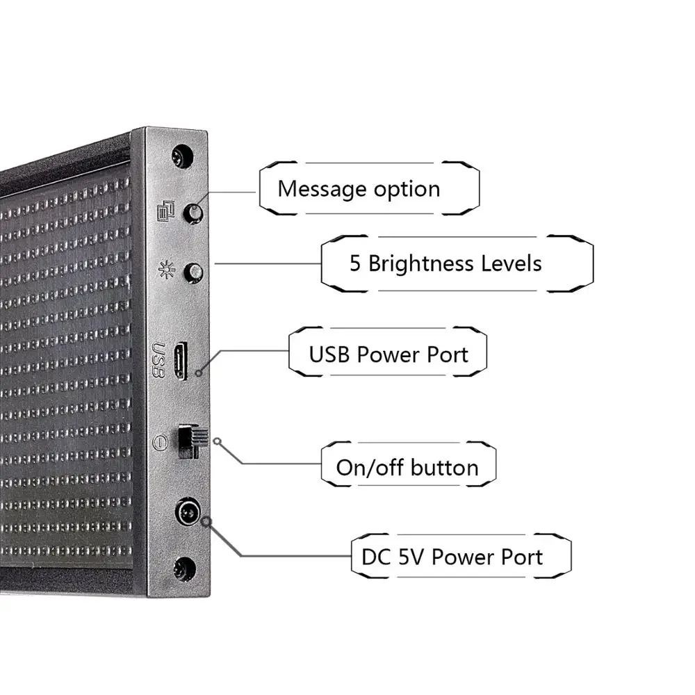 34 см P5 SMD красный WiFi светодиодный знак крытый витрина открытый Программируемый