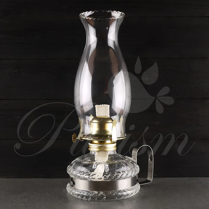 Transparent Vintage Glass Kerosene Lamp Classic Smokeless Lantern Mantelpiece Oil Lamp Home Decoration Night light for camping
Transparent Vintage Glass Kerosene Lamp Classic Smokeless Lantern Mantelpiece Oil Lamp Home Decoration Night light for camping