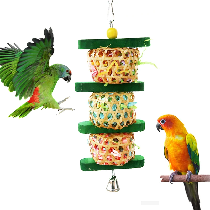 Parrots Chewing Toys Bird Cage Shredding Toys Foraging Hanging Toys For Lovebird Cockatiel Conure African Grey Bird Accessories
Parrots Chewing Toys Bird Cage Shredding Toys Foraging Hanging Toys For Lovebird Cockatiel Conure African Grey Bird Accessories