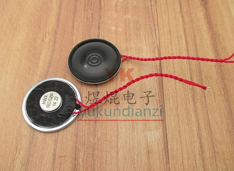 Waterproof speaker with cable 16R 16 ohm 16 0.2W horn speaker waterproof type diameter 36MM height 5MM line length 80MM
Waterproof speaker with cable 16R 16 ohm 16 0.2W horn speaker waterproof type diameter 36MM height 5MM line length 80MM