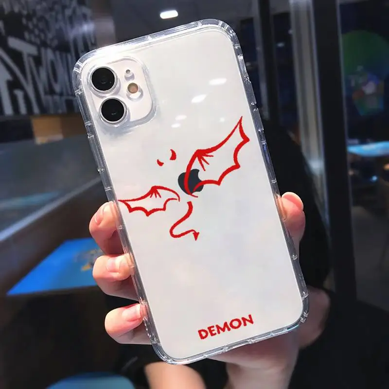 Demon Angel Couple BFF Cartoon Phone Cases Transparent for Clear iPhone 11 12 mini pro XS MAX 8 7 6 6S Plus X 5S SE 2020 XR
Demon Angel Couple BFF Cartoon Phone Cases Transparent for Clear iPhone 11 12 mini pro XS MAX 8 7 6 6S Plus X 5S SE 2020 XR