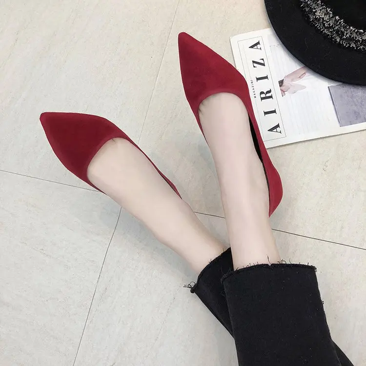 2019 Autumn New Pointed Womens Shoes Concise Elegant High Heels Suede Stiletto Single Shoes Comfort Wild Professional Work Shoes
2019 Autumn New Pointed Womens Shoes Concise Elegant High Heels Suede Stiletto Single Shoes Comfort Wild Professional Work Shoes