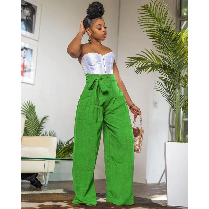 Casual Sashes High Waisted Loose Trousers Women Y2k Fall Streetwear 2021 Trendy Clother Sweatpants Solid Wide Leg Pants
Casual Sashes High Waisted Loose Trousers Women Y2k Fall Streetwear 2021 Trendy Clother Sweatpants Solid Wide Leg Pants