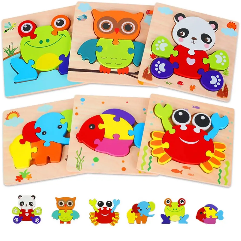 Cartoon Animals 3D Wooden Puzzle Montessori Toys Wooden Jigsaw Puzzle Children Toys Educational Puzzle For Toddler 2 3 4 5 Years
Cartoon Animals 3D Wooden Puzzle Montessori Toys Wooden Jigsaw Puzzle Children Toys Educational Puzzle For Toddler 2 3 4 5 Years