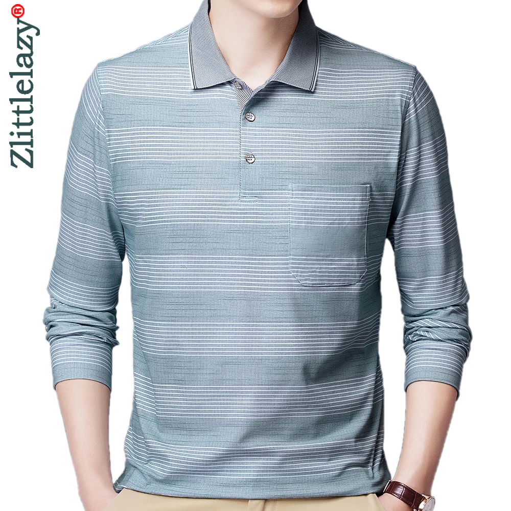 2022 Pocket Long Sleeve Polo Tee Shirt Men Casual Striped Men's Clothing Polos Shirts Mens Fashion Slim Fit Poloshirt Tops 4594
2022 Pocket Long Sleeve Polo Tee Shirt Men Casual Striped Men's Clothing Polos Shirts Mens Fashion Slim Fit Poloshirt Tops 4594