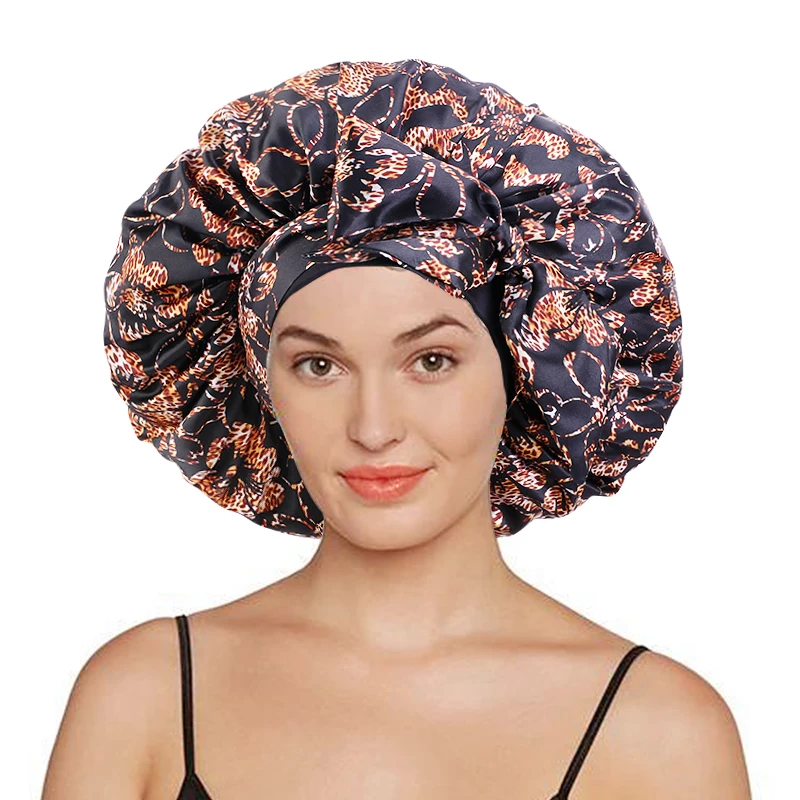 African Print Satin Hat Elastic Band Bonnet Binding Method Hair Accessories Ladies Long Hair Headwrap Sleep Cap Hair Care
African Print Satin Hat Elastic Band Bonnet Binding Method Hair Accessories Ladies Long Hair Headwrap Sleep Cap Hair Care