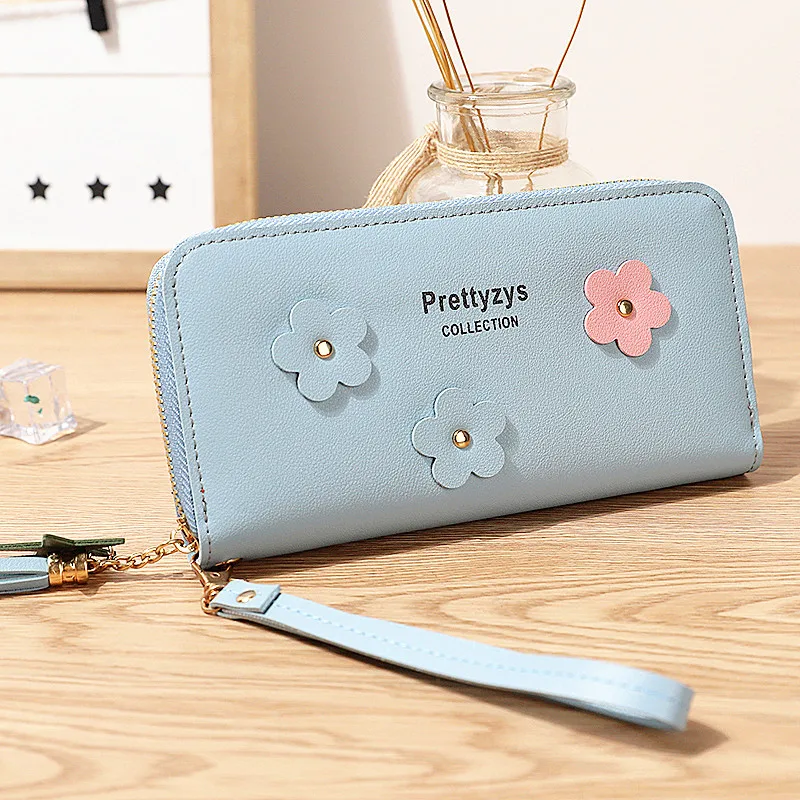 Women Zipper Tassel Pu Leather Wallets Fashion Female Flower Decoration Coin Purse Ladies New Wristband Multi-card Wallets
Women Zipper Tassel Pu Leather Wallets Fashion Female Flower Decoration Coin Purse Ladies New Wristband Multi-card Wallets