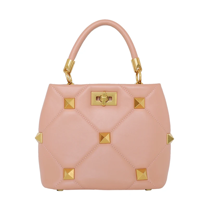 Genuine leather shoulder bag fashion rivet women handbag head layer cowhide crossbody bags for women small bucket bag
Genuine leather shoulder bag fashion rivet women handbag head layer cowhide crossbody bags for women small bucket bag