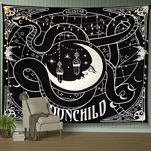 150x200cm Black and White Tapestry for Bedroom, Tree of Life Sun and Moon Tapestry Wall Hanging
150x200cm Black and White Tapestry for Bedroom, Tree of Life Sun and Moon Tapestry Wall Hanging