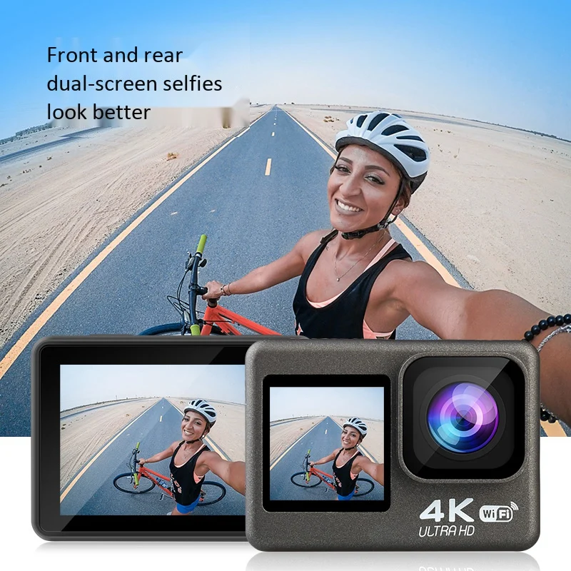 AT-Q60ER Action Camera 4K 60FPS 24MP 2.0 Inch LCD Waterproof Camera Dual Screen WIFI Remote Control Anti-Shake Camera
AT-Q60ER Action Camera 4K 60FPS 24MP 2.0 Inch LCD Waterproof Camera Dual Screen WIFI Remote Control Anti-Shake Camera