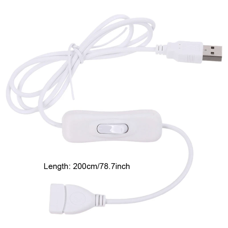 USB 2.0 Extension Cable with Switch Compatible with Table Lamps/ Fans / Led Lights Convenient to Control the Switch
USB 2.0 Extension Cable with Switch Compatible with Table Lamps/ Fans / Led Lights Convenient to Control the Switch