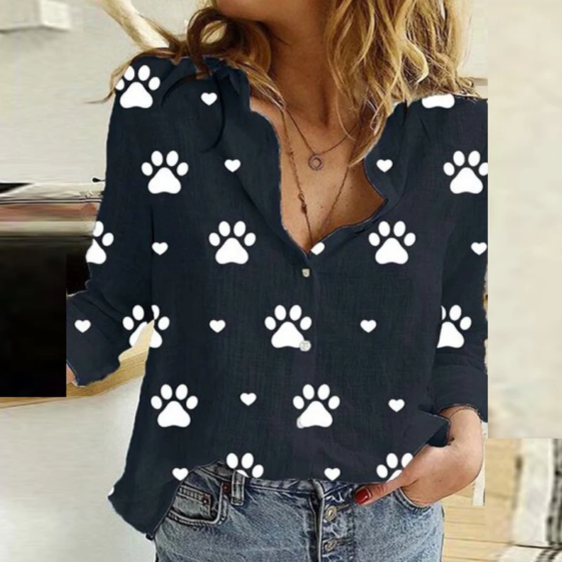 Butterfly Print Paw Print Ruffled Shirt Autumn Office Ladies Vintage Long Sleeve Loose Fashion T shirt Women Sexy V Neck Tops
Butterfly Print Paw Print Ruffled Shirt Autumn Office Ladies Vintage Long Sleeve Loose Fashion T shirt Women Sexy V Neck Tops