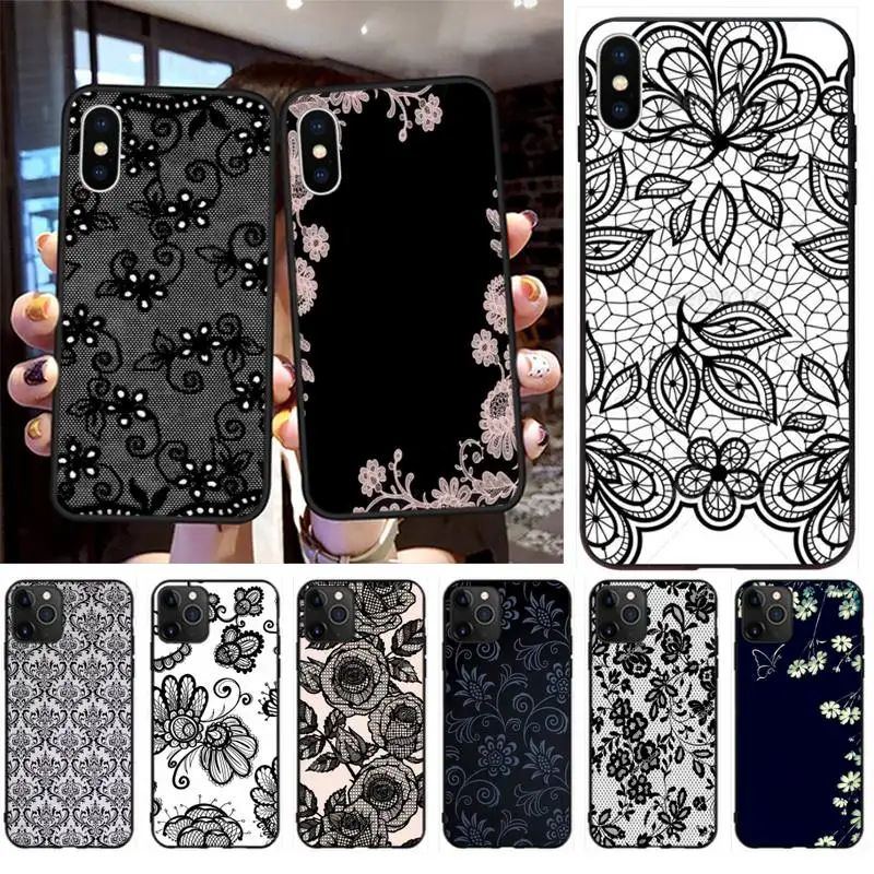 Sexy Floral Lace TPU black Phone Case Cover Hull for iPhone 11 pro XS MAX 8 7 6 6S Plus X 5S SE 2020 XR case
Sexy Floral Lace TPU black Phone Case Cover Hull for iPhone 11 pro XS MAX 8 7 6 6S Plus X 5S SE 2020 XR case