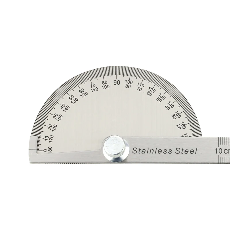 180 Degree Protractor Metal Angle Finder Goniometer Angle Ruler Stainless Steel Woodworking Tools Rotary Measuring Ruler 100/150
180 Degree Protractor Metal Angle Finder Goniometer Angle Ruler Stainless Steel Woodworking Tools Rotary Measuring Ruler 100/150