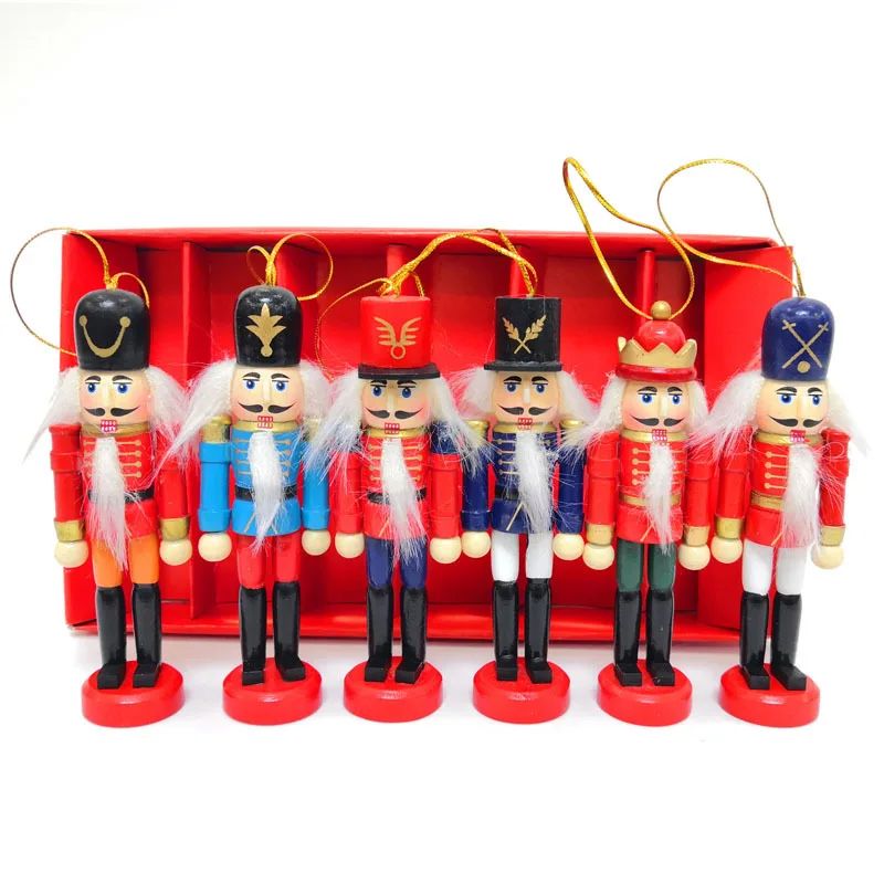 6pcs 12cm Christmas Wooden Nutcracker Soldier Ornaments Soldier Jewelry Children's Room Decor Nutcracker Dolls Gift Kids Toys
6pcs 12cm Christmas Wooden Nutcracker Soldier Ornaments Soldier Jewelry Children's Room Decor Nutcracker Dolls Gift Kids Toys