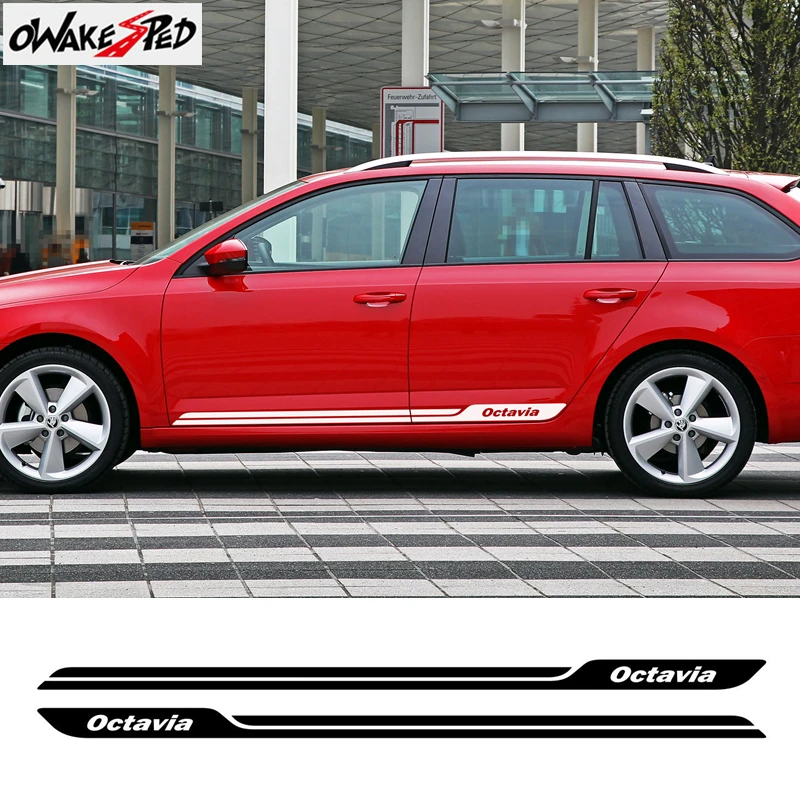 2pcs Car Door Side Skirt Stickers Sport Stripes Styling For Skoda Octavia Auto Body Exterior Accessories Decor Vinyl Decals
2pcs Car Door Side Skirt Stickers Sport Stripes Styling For Skoda Octavia Auto Body Exterior Accessories Decor Vinyl Decals