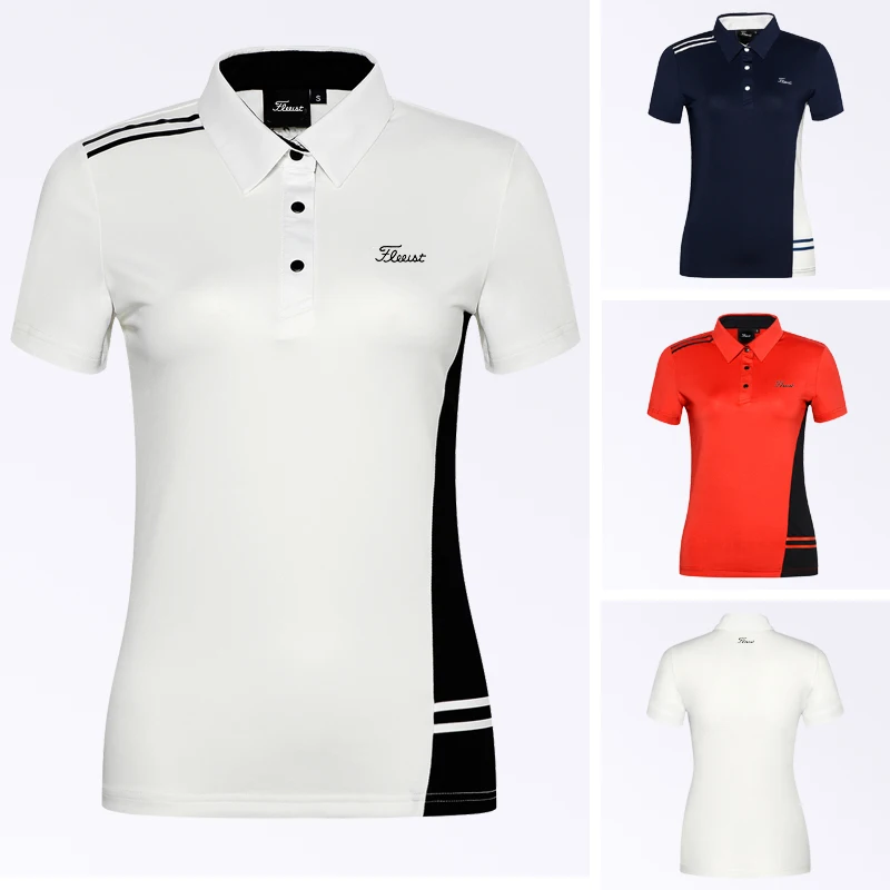2022 Golf Clothing Women's Outdoor Sports Short Sleeve T-shirt Casual Slim Polo Shirt Breathable Sweat Wicking Quick Drying Top
2022 Golf Clothing Women's Outdoor Sports Short Sleeve T-shirt Casual Slim Polo Shirt Breathable Sweat Wicking Quick Drying Top
