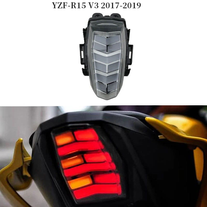 Suitable for YAMAHA YAMAHA YZF - R15v3 motorcycle brake lights LED turn signal after the tail lamp accessories
Suitable for YAMAHA YAMAHA YZF - R15v3 motorcycle brake lights LED turn signal after the tail lamp accessories