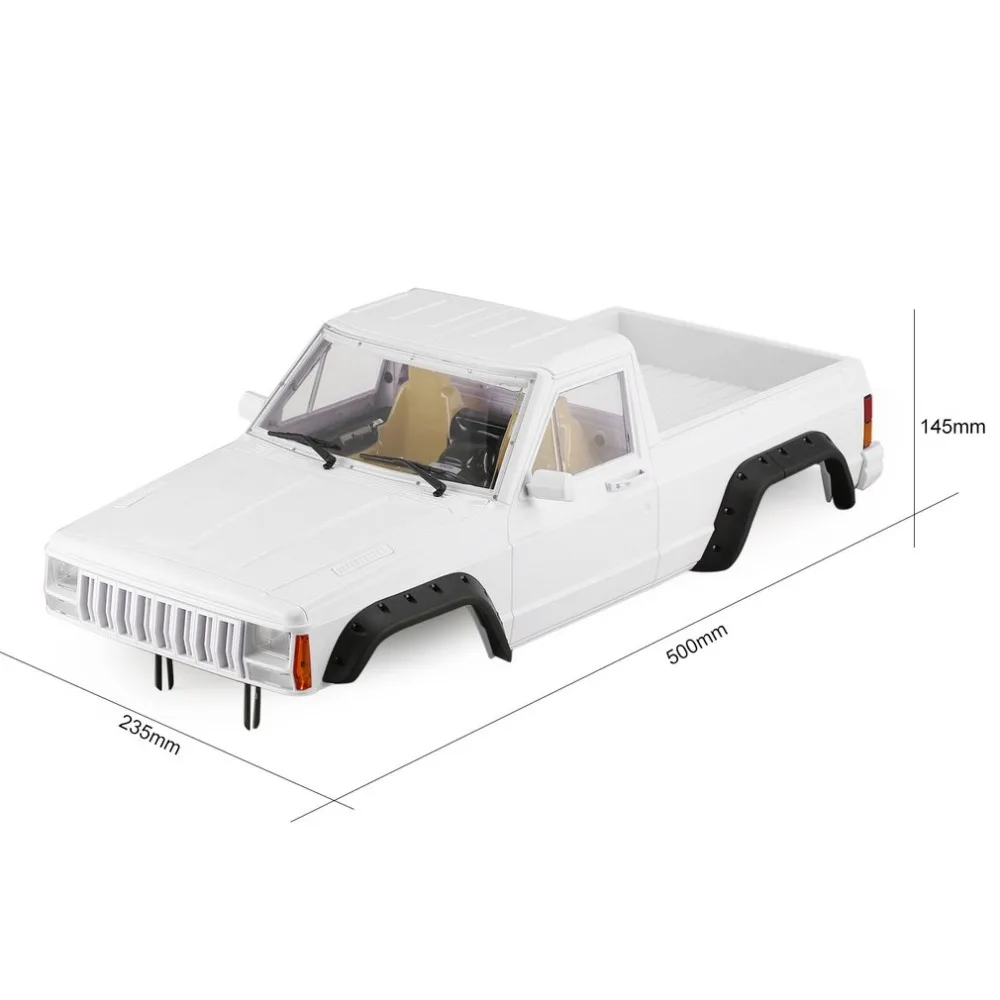 AX-313B 12.3inch/313mm Wheelbase Pickup Body Shell DIY Kit for 1/10 RC Truck Crawler Axial SCX10 & SCX10 II 90046 90047 
AX-313B 12.3inch/313mm Wheelbase Pickup Body Shell DIY Kit for 1/10 RC Truck Crawler Axial SCX10 & SCX10 II 90046 90047
