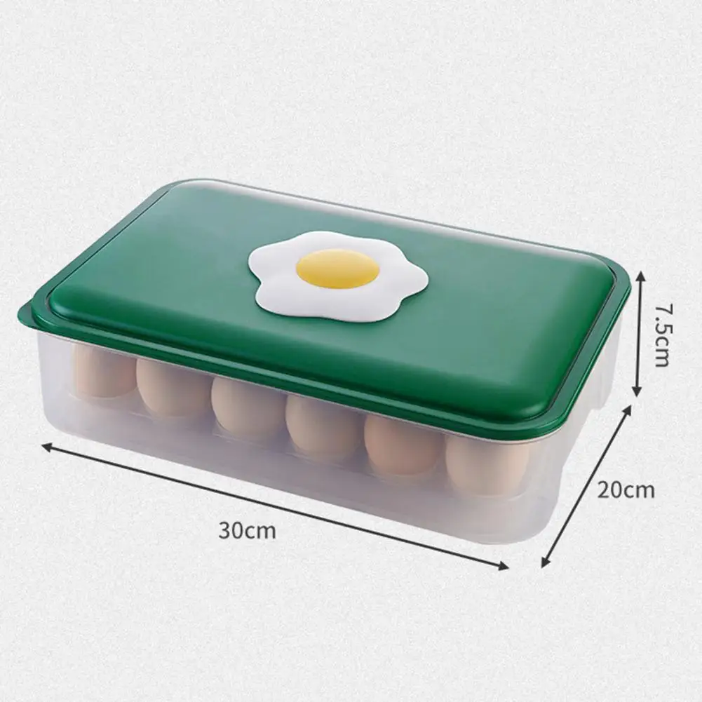 Kitchen egg storage box 1 layer 24 grid egg rack storage box stackable freezer storage box plastic egg storage box
Kitchen egg storage box 1 layer 24 grid egg rack storage box stackable freezer storage box plastic egg storage box