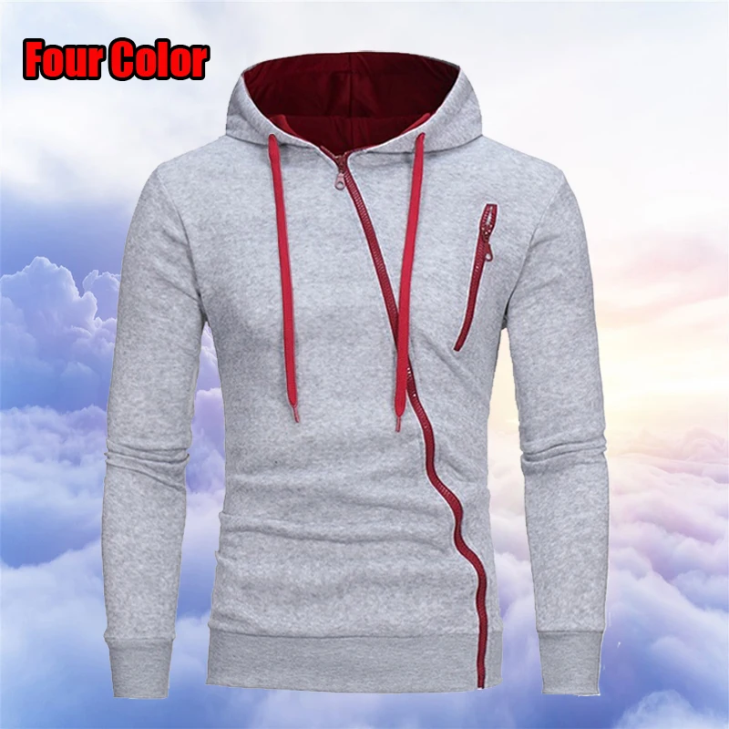 2021 Fashion Men's Sportswear Top Casual Men's Gray Diagonal Zipper Hoodie Single Piece Spring And Autumn Outdoor Men's Top
2021 Fashion Men's Sportswear Top Casual Men's Gray Diagonal Zipper Hoodie Single Piece Spring And Autumn Outdoor Men's Top