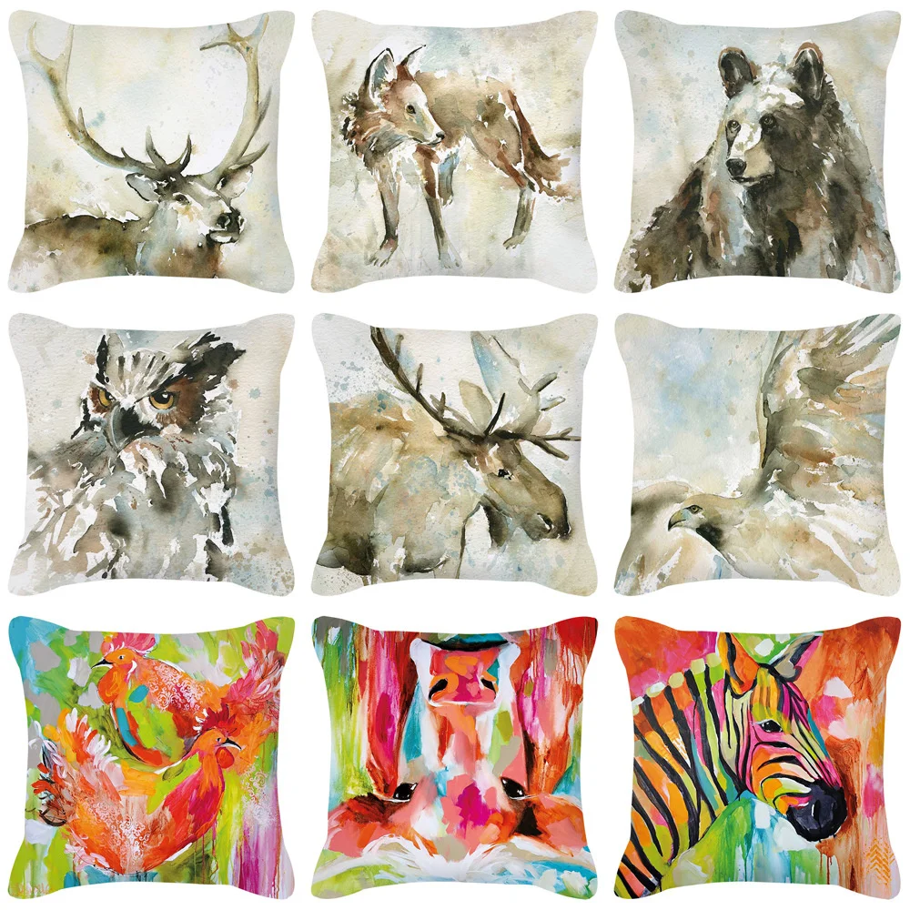 Nordic Pillow Case Simple Style Holding Van Gogh Oil Painting Animal Watercolor Printing New Home Decoration Cushion Cover 45x45
Nordic Pillow Case Simple Style Holding Van Gogh Oil Painting Animal Watercolor Printing New Home Decoration Cushion Cover 45x45