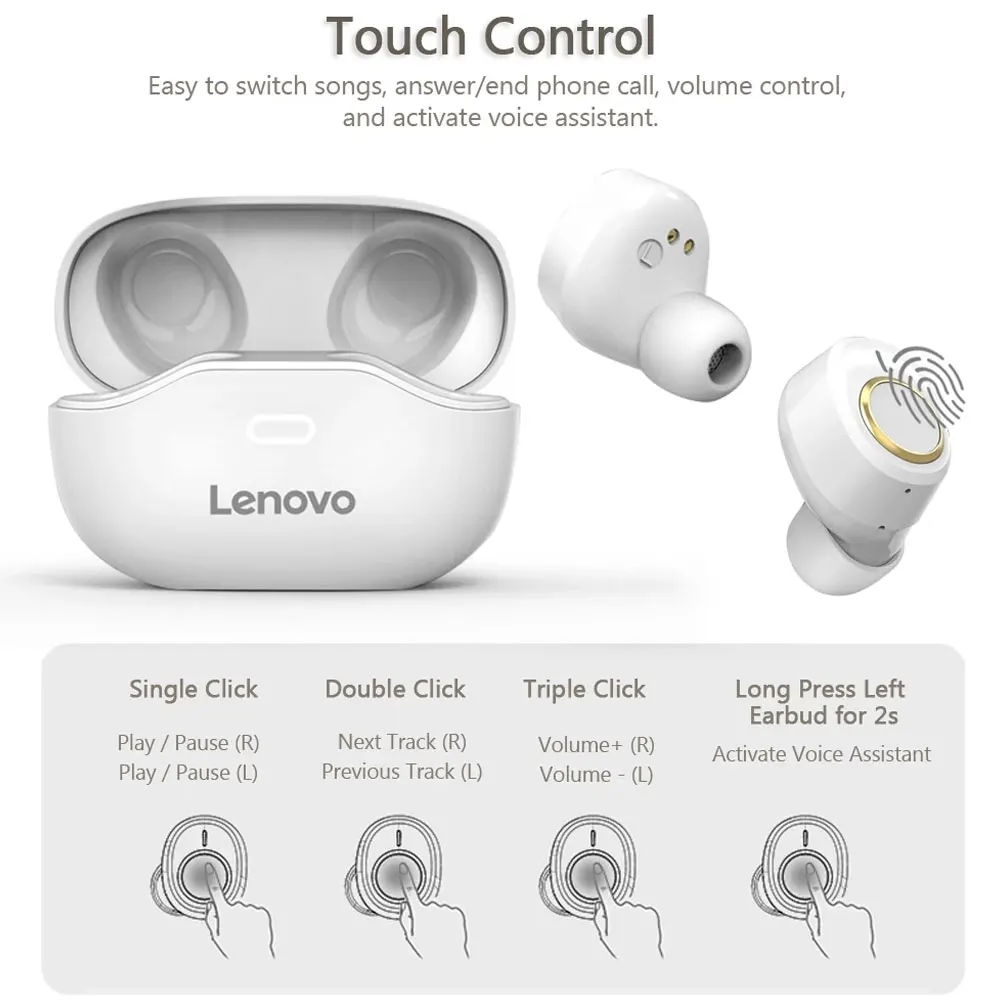 Lenovo X18 Wireless Bluetooth Earphone Super Light Touch Control Sports Waterproof Earplugs Headset With Mic 300mAh Charging Box
Lenovo X18 Wireless Bluetooth Earphone Super Light Touch Control Sports Waterproof Earplugs Headset With Mic 300mAh Charging Box