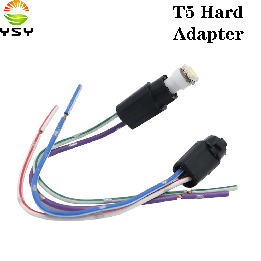 YSY 1pcs T10 W5W T5 hard sclerosal bulb holder adapters cable LED Bulb Connector Socket Wedge Base Light Bulb plug
YSY 1pcs T10 W5W T5 hard sclerosal bulb holder adapters cable LED Bulb Connector Socket Wedge Base Light Bulb plug