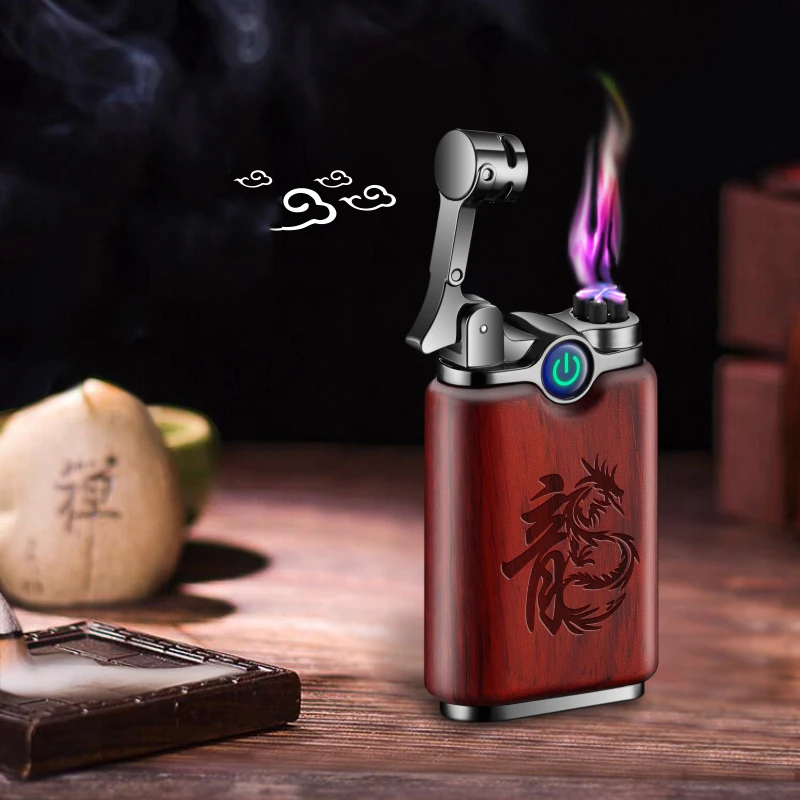 NEW Plasma Wood USB Lighter Chinese Style Double Arc Usb Charge For Cigarette Smoking
NEW Plasma Wood USB Lighter Chinese Style Double Arc Usb Charge For Cigarette Smoking