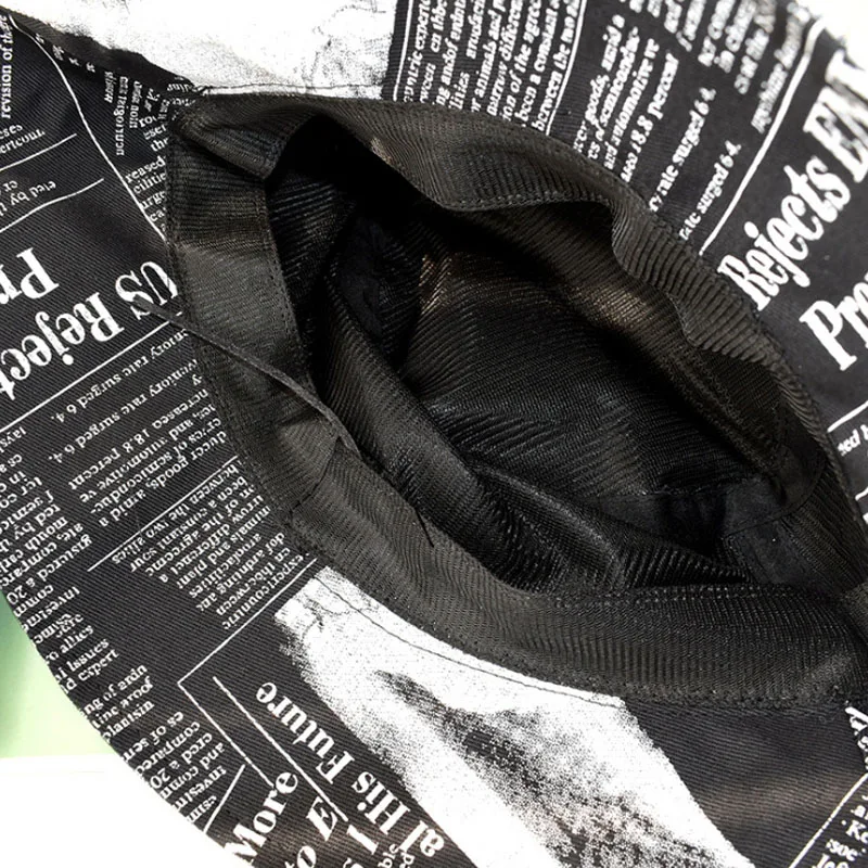 Unisex Fisherman Hat Retro Newspaper Pattern Printed Basin Hat Panama Sun Hat Harajuku Bucket Hat Outdoor Hip-Hop Hat
Unisex Fisherman Hat Retro Newspaper Pattern Printed Basin Hat Panama Sun Hat Harajuku Bucket Hat Outdoor Hip-Hop Hat