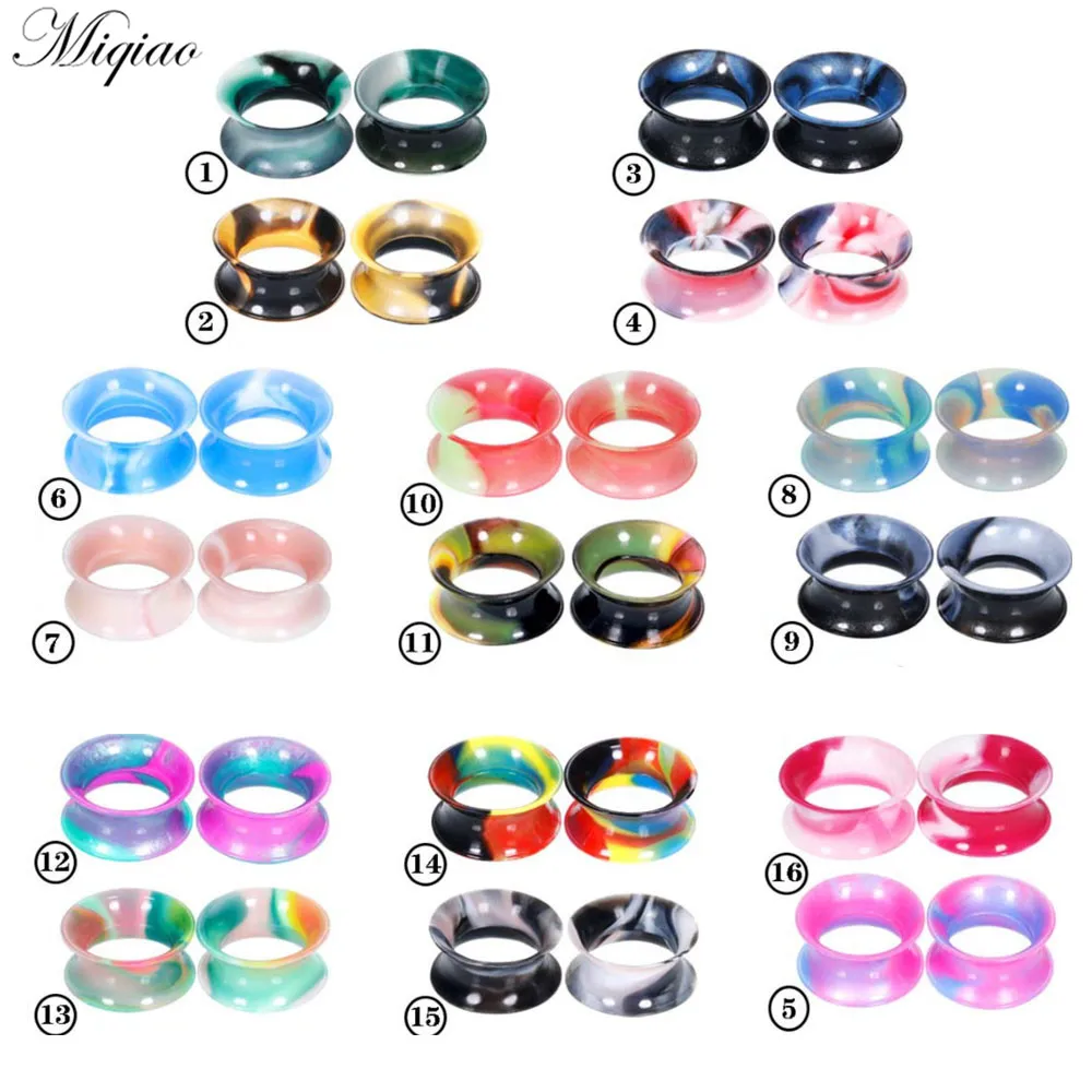 Miqiao 2pcs Fashionable Multi-color Silicone Ear Expander, Exquisite Human Body Piercing Jewelry
Miqiao 2pcs Fashionable Multi-color Silicone Ear Expander, Exquisite Human Body Piercing Jewelry