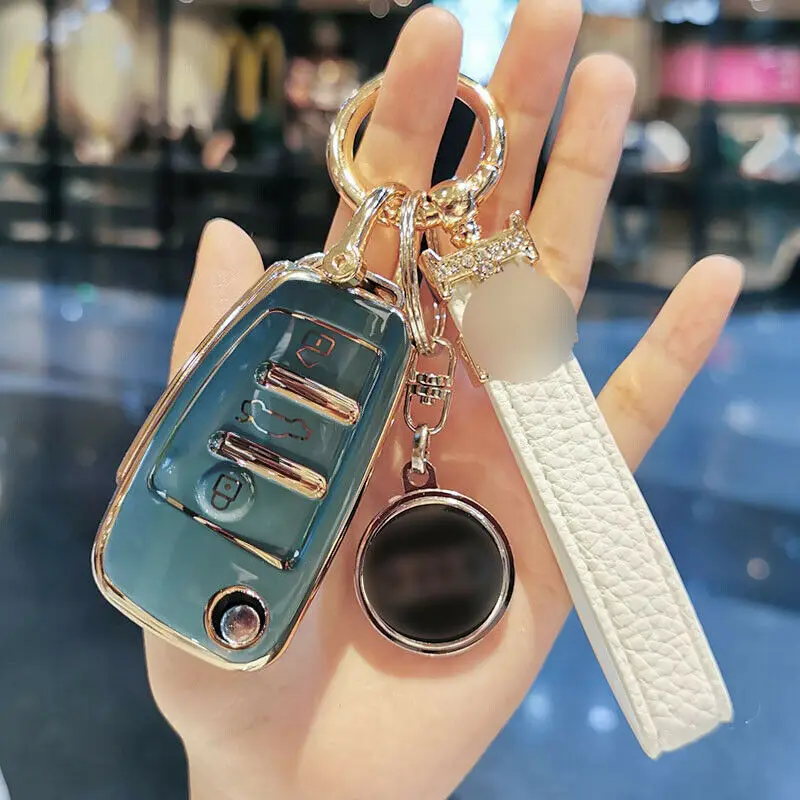 Новинка ТПУ чехол для автомобильного ключа Audi A1 A3 A4 A5 A6 A7 B6 B7 B8 Q2 Q3 Q5 Q7 C5 C6 8P 8V 8L R8 S4 S5