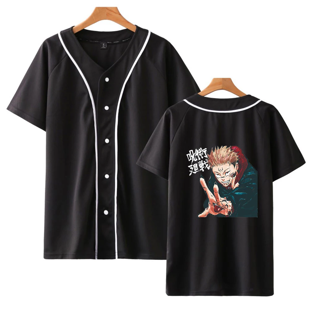 New Anime jujutsu kaisen T-Shirt Unisex Tracksuit Baseball T-shirts Women/Men Summer Short Sleeve Harajuku Streetwear Clothes
New Anime jujutsu kaisen T-Shirt Unisex Tracksuit Baseball T-shirts Women/Men Summer Short Sleeve Harajuku Streetwear Clothes