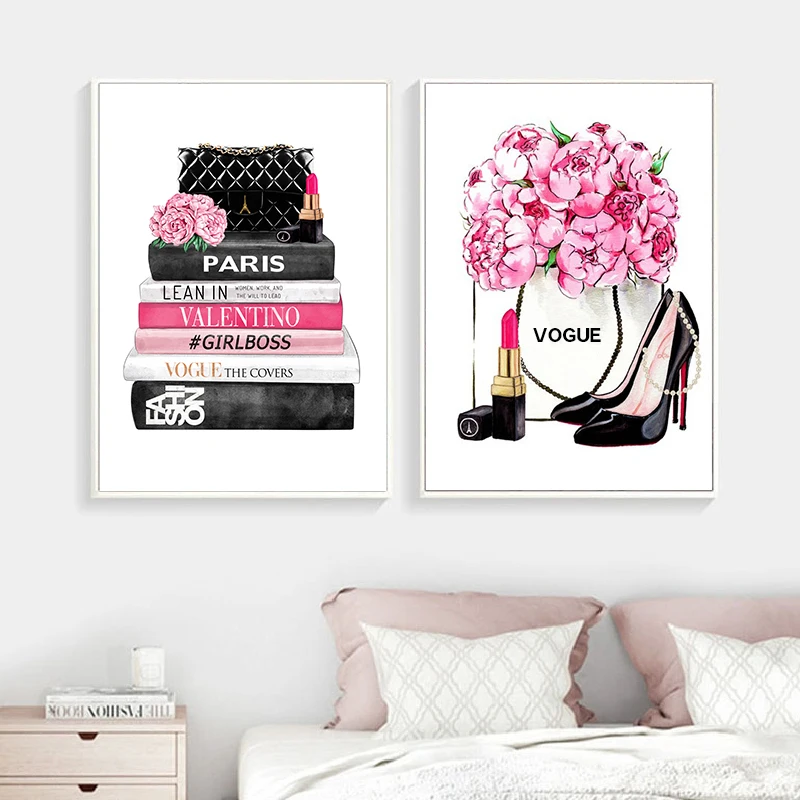 Fashion magazine wall art prints high heels and lipstick fashion pictures diamond painting pink flowers rhinestone mosaic girls
Fashion magazine wall art prints high heels and lipstick fashion pictures diamond painting pink flowers rhinestone mosaic girls