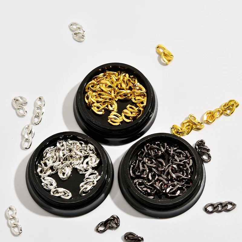 3 knot Nail Metal Chains 4*14mm Silver/Gold/Black Nail Crystal Chains Alloy Jewelry Nail Rhinestones for Gel Polish Stickers X%
3 knot Nail Metal Chains 4*14mm Silver/Gold/Black Nail Crystal Chains Alloy Jewelry Nail Rhinestones for Gel Polish Stickers X%