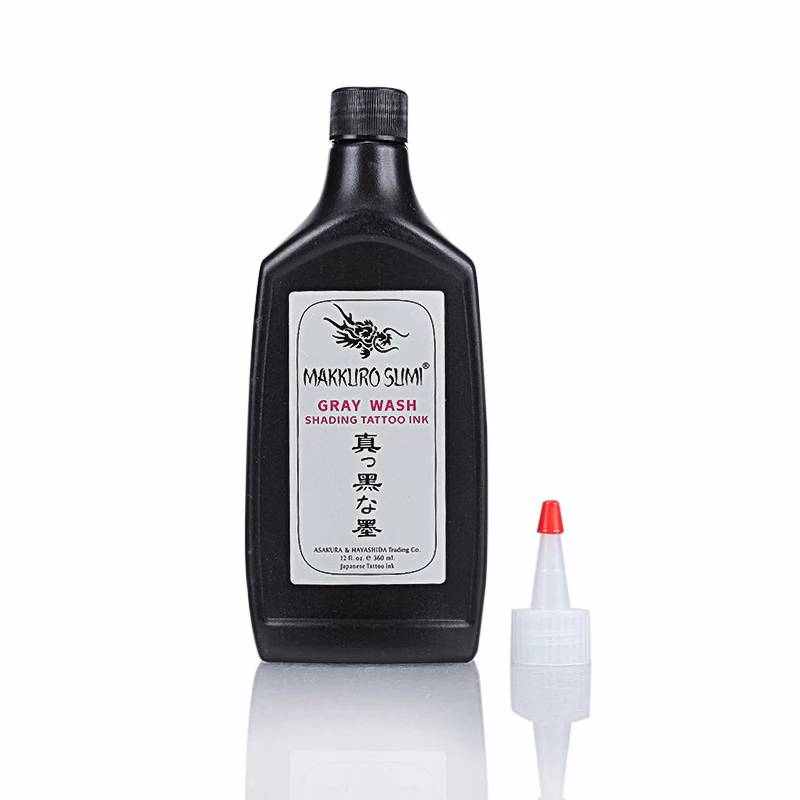 

Tattoo Ink Black Pigmention Ink for Tattoo Machine Kits graywash black intense black pure black 360ml/bottle