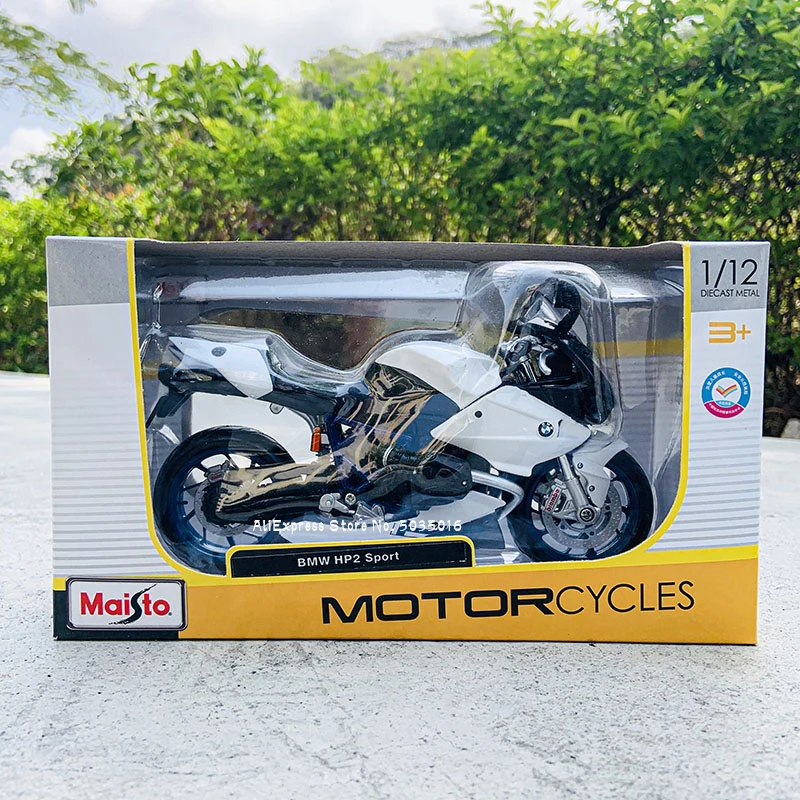 Maisto 1:12 BMW HP2 Sport simulation alloy motocross authorized motorcycle model toy car Collecting gifts 
Maisto 1:12 BMW HP2 Sport simulation alloy motocross authorized motorcycle model toy car Collecting gifts