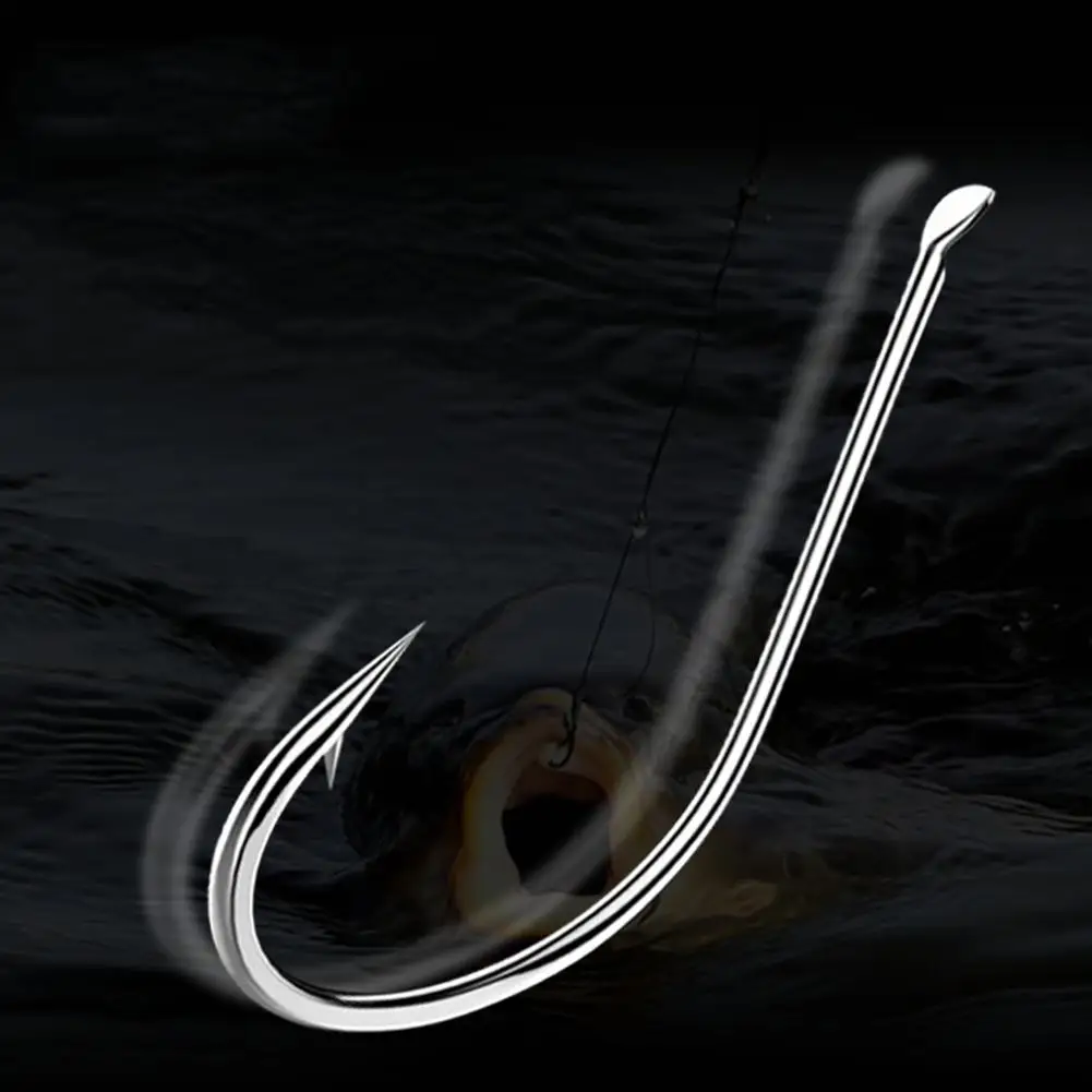 50 шт. крючок из высокоуглеродистой стали 1 #-10 # рыболовный крючок с бородкой с длинной ручкой для ловли карпа 
50 шт. крючок из высокоуглеродистой стали 1 #-10 # рыболовный крючок с бородкой с длинной ручкой для ловли карпа