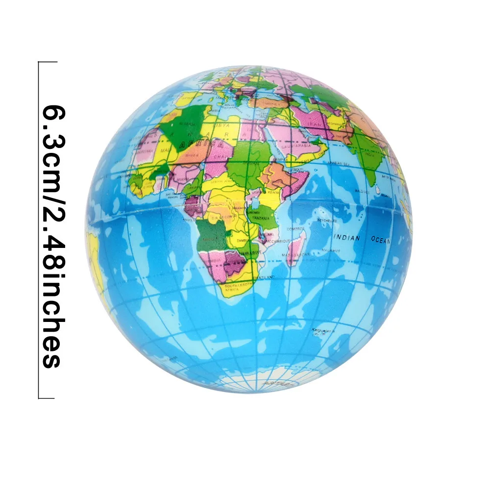 2PCS Decompression pinch Stress Relief World Map Jumbo Ball Atlas Globe Palm Ball 63mm Planet Earth Ball ADHD Kids Pinch Toys
2PCS Decompression pinch Stress Relief World Map Jumbo Ball Atlas Globe Palm Ball 63mm Planet Earth Ball ADHD Kids Pinch Toys