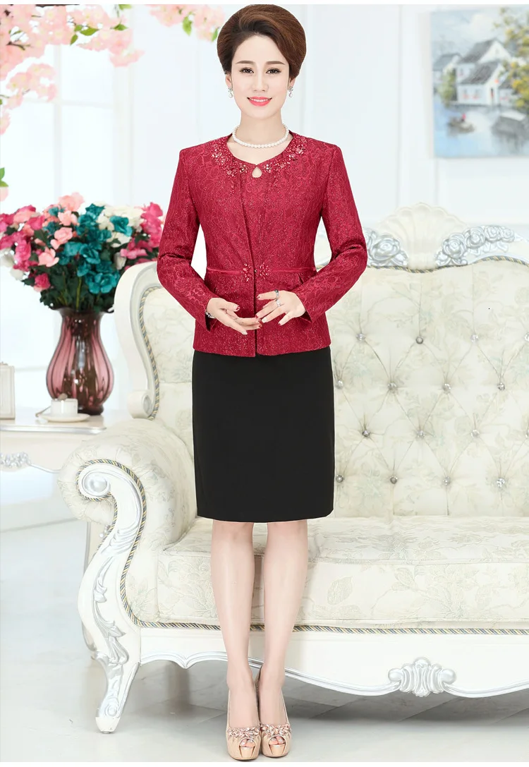 Vintage Elegant Office Ladies Dress Suits with Jacket Business Formal Wedding Guest Wear Groom Mother of Bride Two Piece Set
Vintage Elegant Office Ladies Dress Suits with Jacket Business Formal Wedding Guest Wear Groom Mother of Bride Two Piece Set