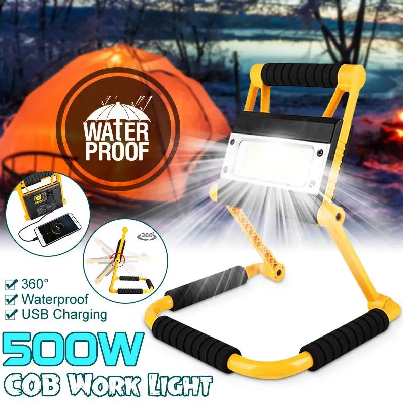 500W 2000LM USB Charging Work Light Folding Rotary Outdoor Portable COB Anti-fall Flood Light Searchlight Campe Lantern
500W 2000LM USB Charging Work Light Folding Rotary Outdoor Portable COB Anti-fall Flood Light Searchlight Campe Lantern