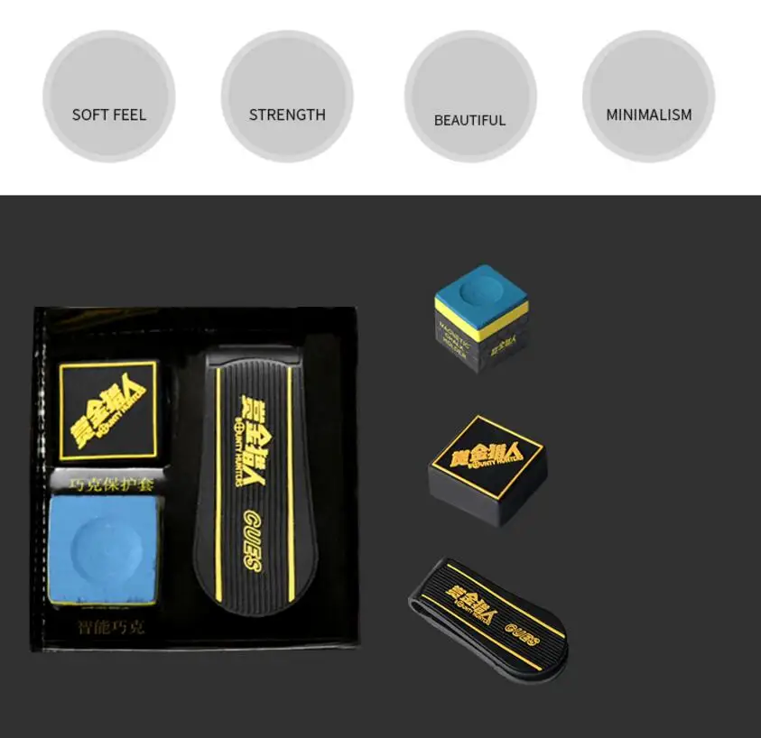 HUNTER Chalk Holder Magnetic Billiard fashion Chalks Holder for Billiard Pool cue Snooker Billiard Accessories Made in China
HUNTER Chalk Holder Magnetic Billiard fashion Chalks Holder for Billiard Pool cue Snooker Billiard Accessories Made in China