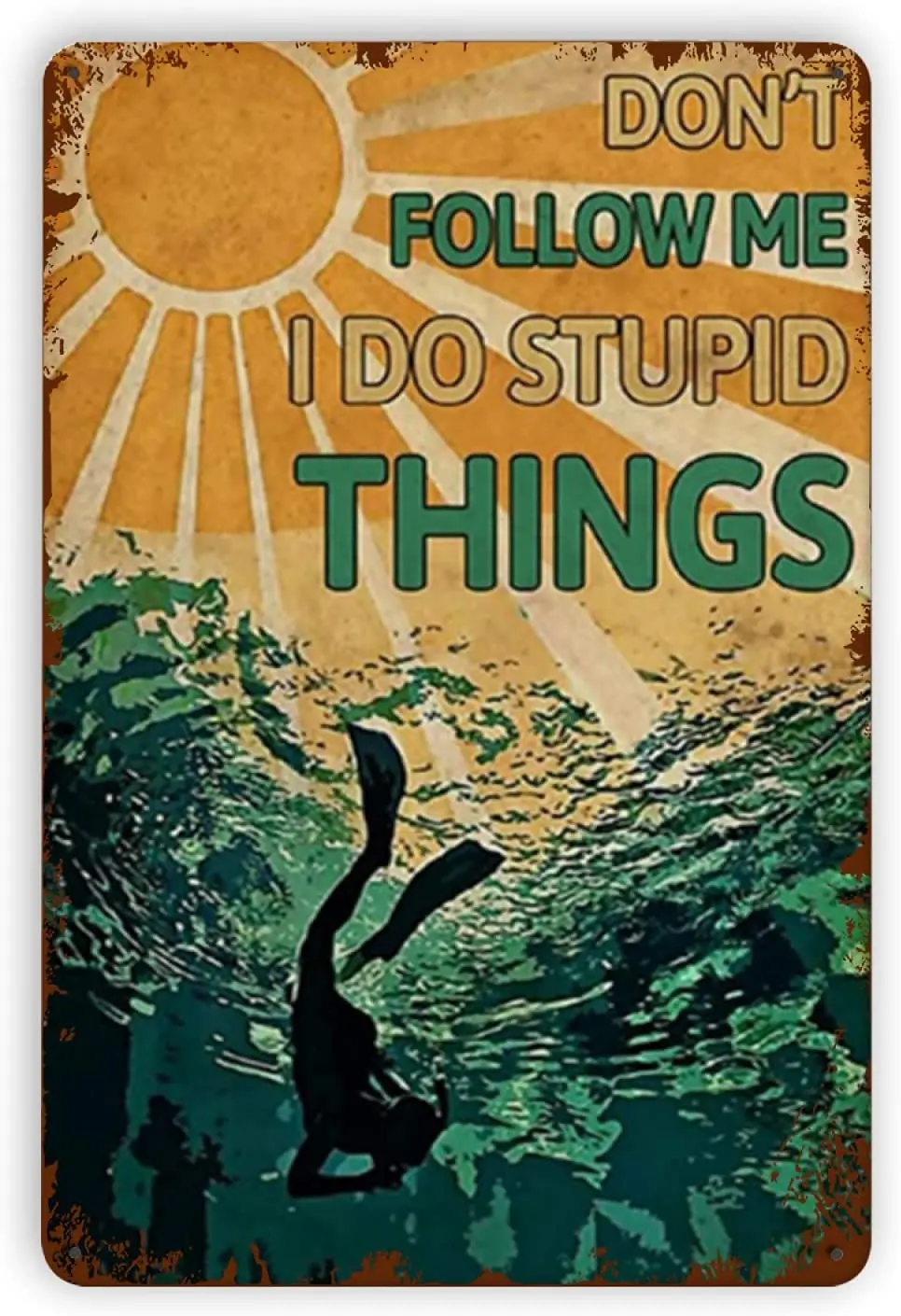 Don't Follow I Do Stupid Things Metal Plaque Poster Tin Sign Home Club Clubhouse Cafe Wall Decoration Retro Metal Plate 20*30 CM
Don't Follow I Do Stupid Things Metal Plaque Poster Tin Sign Home Club Clubhouse Cafe Wall Decoration Retro Metal Plate 20*30 CM