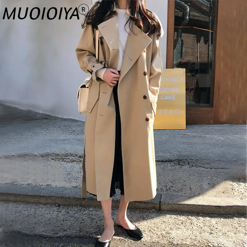 Khaki Trench Coat Women 2022 New Spring Autumn Casual Double Breasted Long Windbreaker Loose Long Sleeve Outerwear Female
Khaki Trench Coat Women 2022 New Spring Autumn Casual Double Breasted Long Windbreaker Loose Long Sleeve Outerwear Female