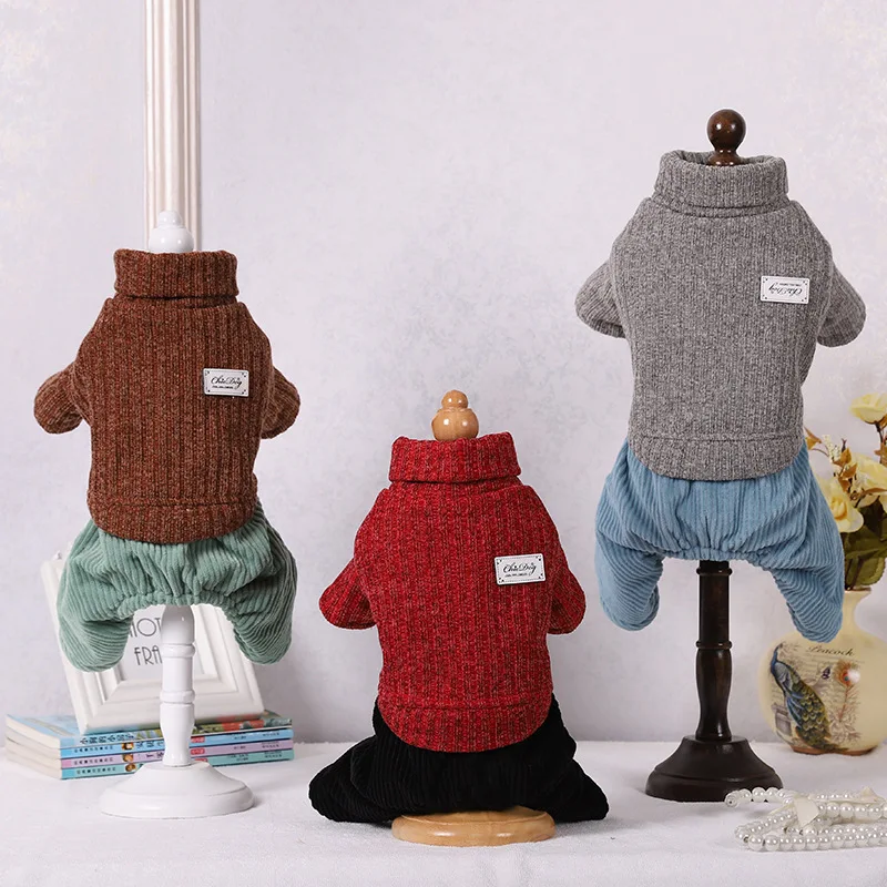 Pet Dog Cat Turtleneck Sweater Winter Warm Knitted Dog Clothes For Small Dogs Chihuahua Clothing Puppy Coat Jacket Pets Products
Pet Dog Cat Turtleneck Sweater Winter Warm Knitted Dog Clothes For Small Dogs Chihuahua Clothing Puppy Coat Jacket Pets Products