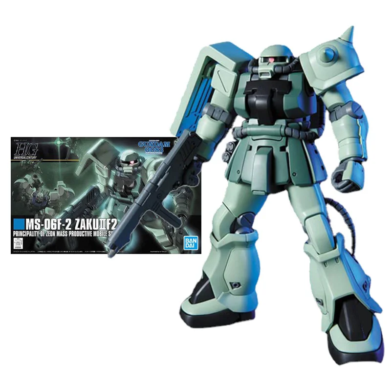 Bandai Gundam Model Kit Anime Figure HGUC 1/144 MS-06F-2 ZAKU2 F2 Genuine Gunpla Model Action Toy Figure Toys for Children
Bandai Gundam Model Kit Anime Figure HGUC 1/144 MS-06F-2 ZAKU2 F2 Genuine Gunpla Model Action Toy Figure Toys for Children