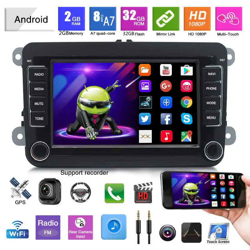 Car Radio Android 10 For VW/Volkswagen/Golf/Polo/Tiguan/Passat/b7/b6/SEAT/leon/Skoda/Octavia CarPlay with 4G GPS Navigation 2din
Car Radio Android 10 For VW/Volkswagen/Golf/Polo/Tiguan/Passat/b7/b6/SEAT/leon/Skoda/Octavia CarPlay with 4G GPS Navigation 2din
