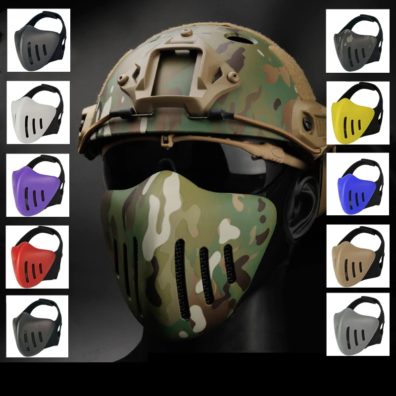 Tactical Mask Airsoft Mask Breathable Matching Tactical Helmet Goggles Mask for Airsoft and Paintball Motocycling Cosplay
Tactical Mask Airsoft Mask Breathable Matching Tactical Helmet Goggles Mask for Airsoft and Paintball Motocycling Cosplay