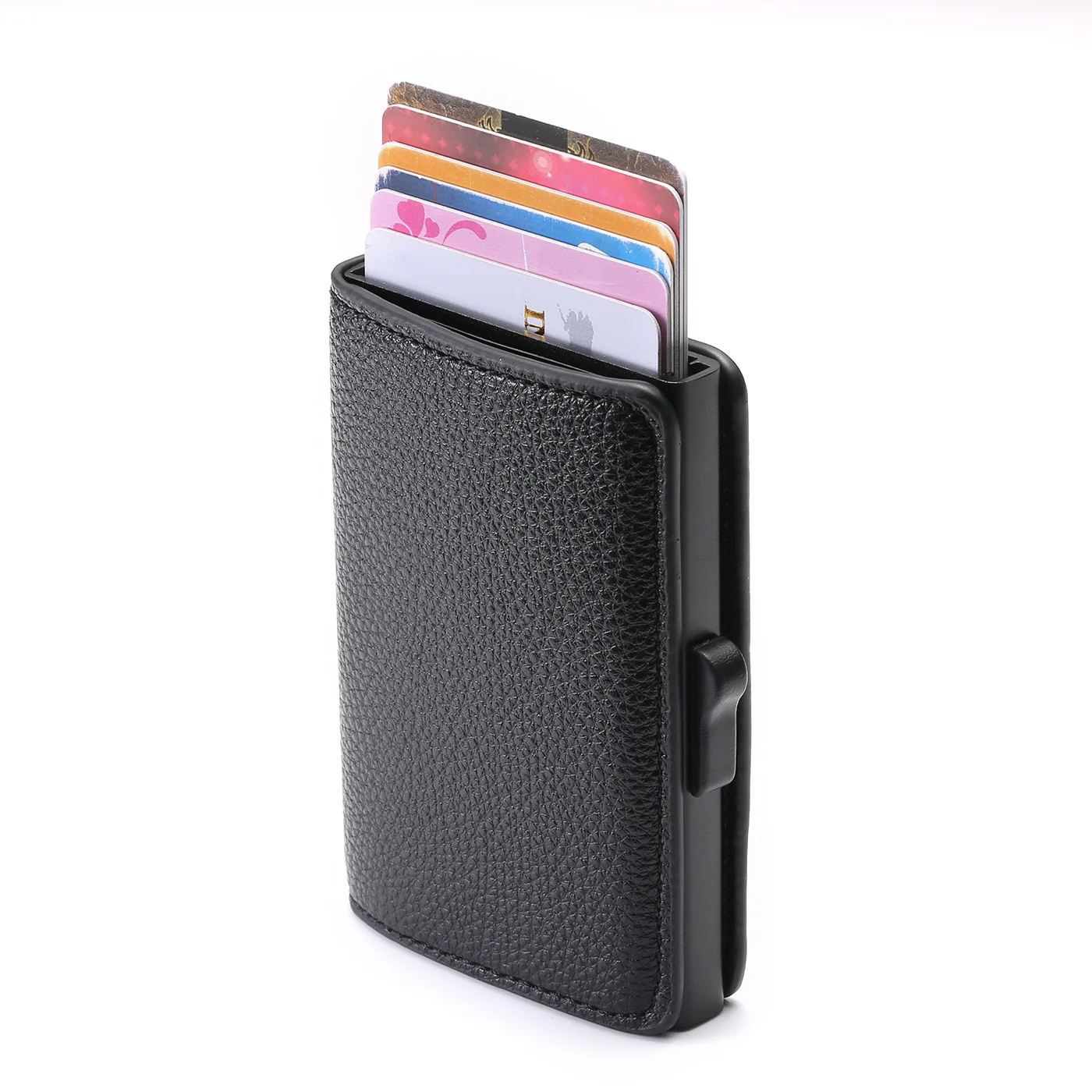 Genuine Leather Wallet Card Case Holder Business Automatically pop up Bank Card Case Aluminum Alloy Purse
Genuine Leather Wallet Card Case Holder Business Automatically pop up Bank Card Case Aluminum Alloy Purse