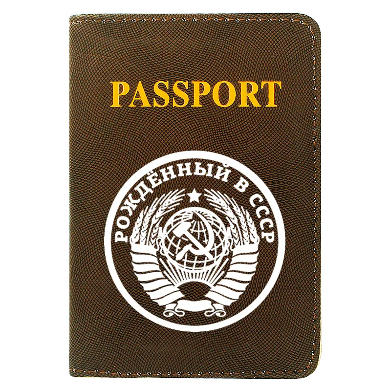 Classic CCCP Symbol Soviet Sickle Hammer Printing Women Men Passport Cover Travel ID Credit Card Holder Pocket Wallet Bags
Classic CCCP Symbol Soviet Sickle Hammer Printing Women Men Passport Cover Travel ID Credit Card Holder Pocket Wallet Bags